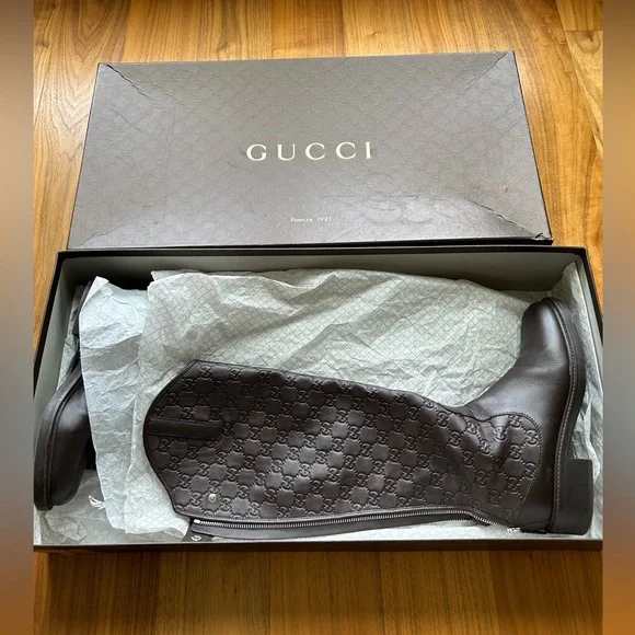 GUCCI LEATHER BOOTS - Picture 2 of 16